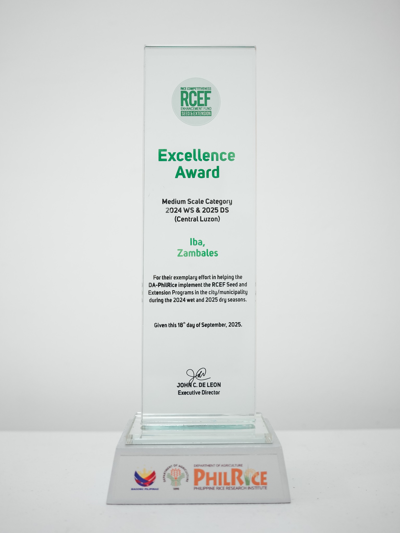 RCEF Excellence Award