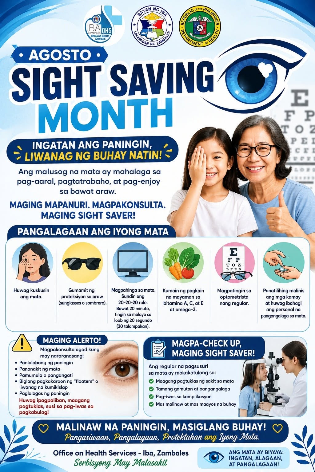 AGOSTO: SIGHT SAVING MONTH