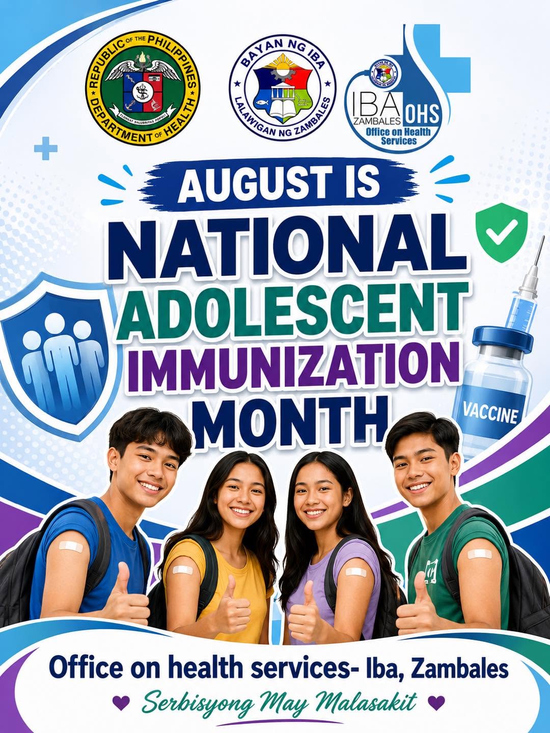 August is National Adolescent Immunization Month