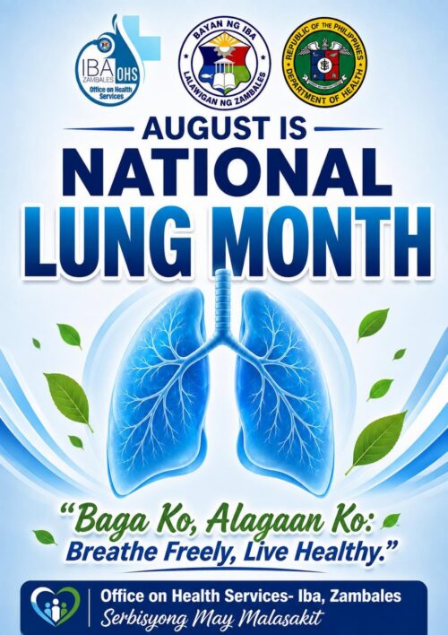 AUGUST IS NATIONAL LUNG MONTH