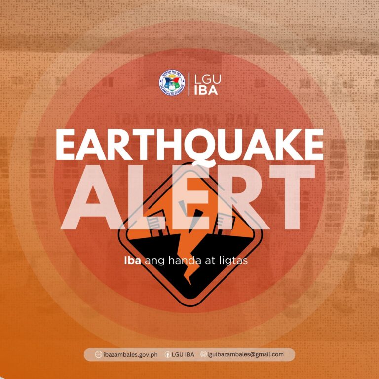 EARTHQUAKE INFORMATION UPDATE | ZAMBALES